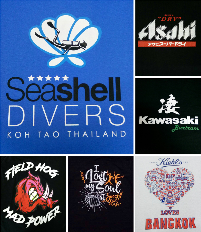 ตัวอย่างงานสกรีน งานสกรีนเสื้อยืด เสื้อโปโล ขั้นต่ำที่ 30 ตัวจากโรงงานผู้ผลิตโดยตรง โปโลเมคเกอร์ พิเศษแบบเสื้อตัวอย่งมากมายให้เลือกจากโรงงาน